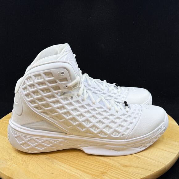 Mens Size 12.5 Nike Kobe III Protro White Silver Basketball Shoes HM4351 100 NEW - Picture 4 of 8